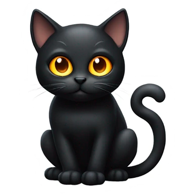 Spooky black sticker