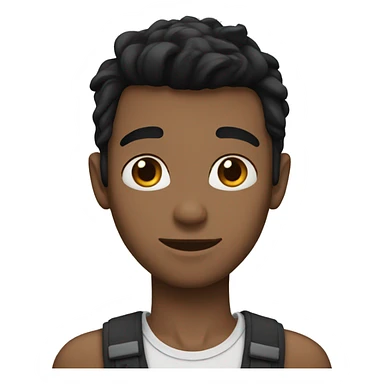 black haired skinny boyfriend sticker