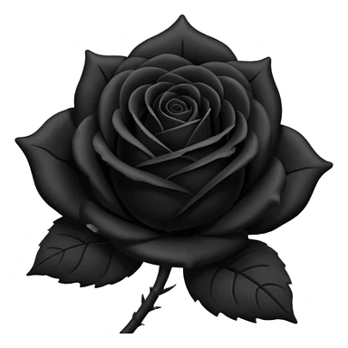black rose emoji sticker