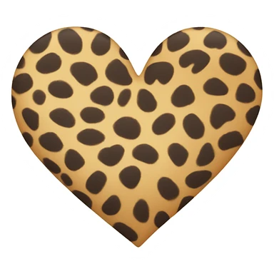 Cheetah heart  sticker