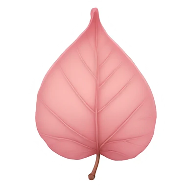 Light pink leaf sticker
