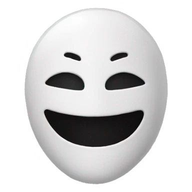 behind mask happy emojy sticker
