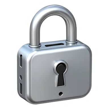 lock with numbers sticker