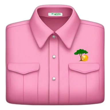 Pink shirt with Algerian logo sticker