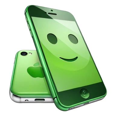 Iphone green sticker