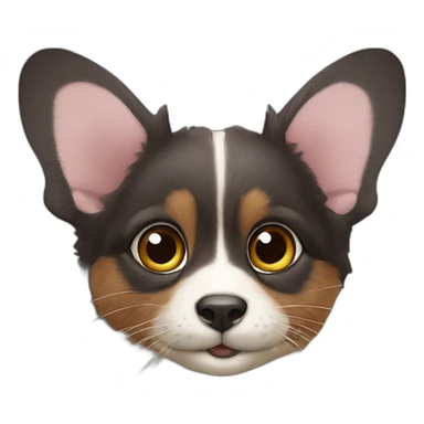 un papillon sur le nez d'une loutre sticker