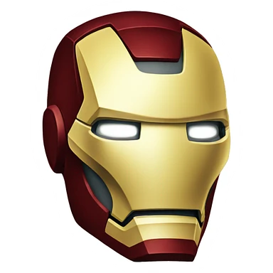 ironman mask sticker