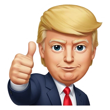 Trump thumbs up sticker