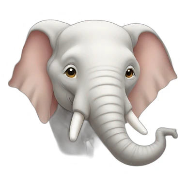 albinos elephant sticker