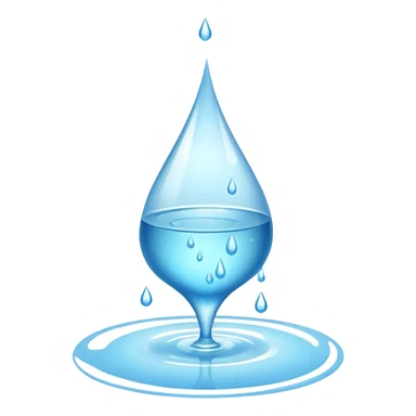 Water Spills from a class to the floor  sticker