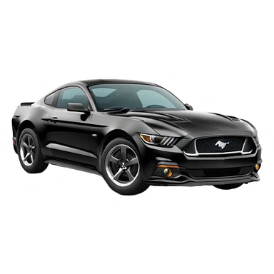 Black Mustang sticker