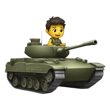 Puting ridding a tank sticker