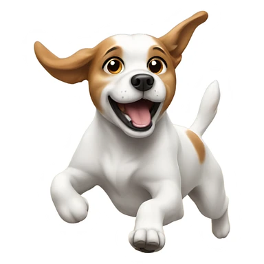 Dog flying  sticker