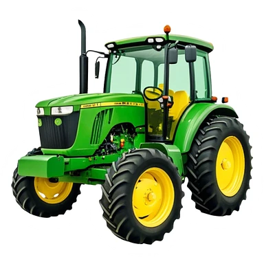 Tractor - John Deere 5055E (Model Year: 2021) (Iconic colour: Green with yellow) sticker