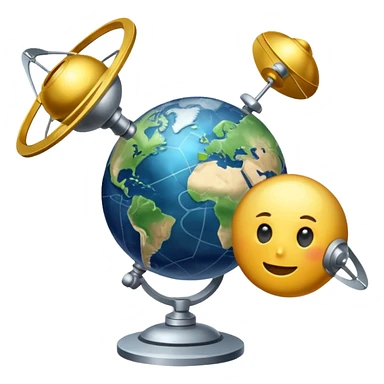 GPS-satellite system sticker