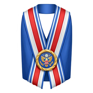 the mayor’s sash (with the color of french flag) sticker