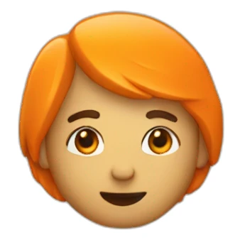 Mini pelle orange sticker