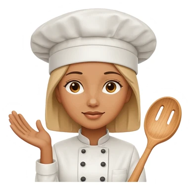 woman wearing chef hat sticker