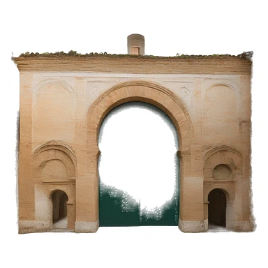 arco de herradura de la mezquita de cordoba sticker