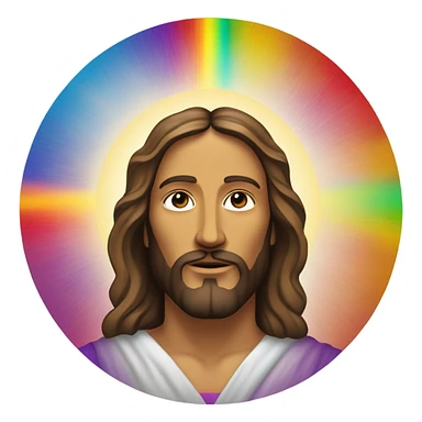 Rainbow Jesus  sticker