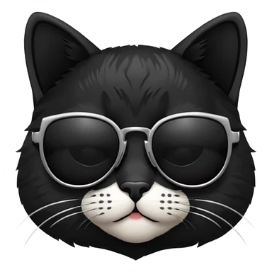 Cat with sunglasses sticker