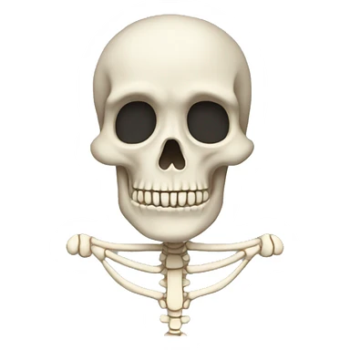 Skelton body sticker