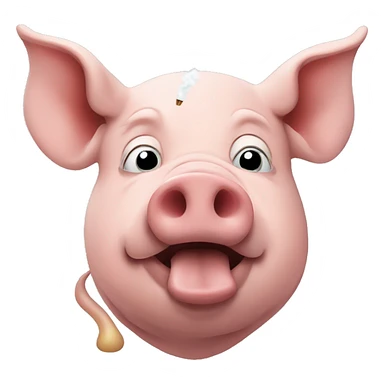 Pig vaping sticker