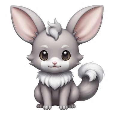 Minccino-Espurr-Cinccino-creature-hybrid  sticker