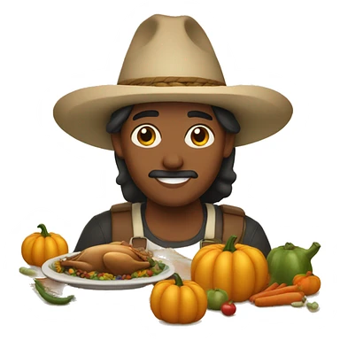 First Mexican thanksgiving  sticker