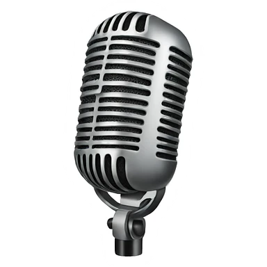 white mic sticker