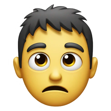 Angry sad face sticker