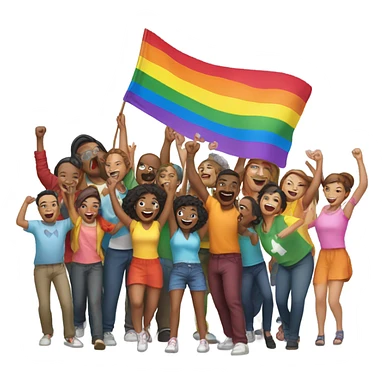 Gay Pride in love sticker