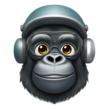 gorilla piloting a plane sticker