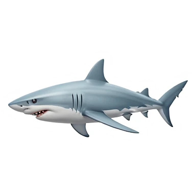 shark with legs walking, dynamic movement sticker