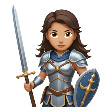 Valkyrie warrior brunetter sticker