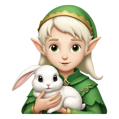 elf have a rabbit sticker