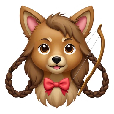 Tervueren with bow  sticker