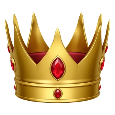 Gold laurel crown with crimson core. sticker