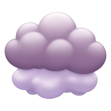 Mauve cloud sticker