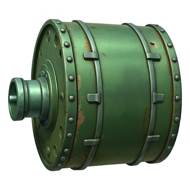 green military mine sticker