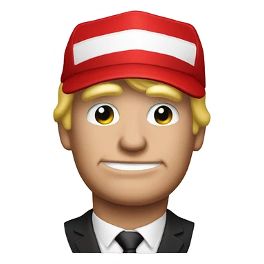 Trump red hat sticker
