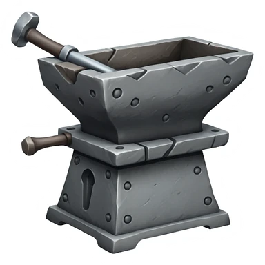 stone blacksmith's anvil sticker