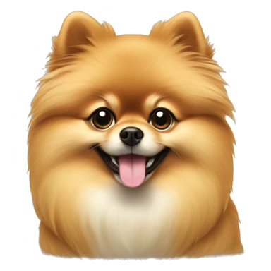 Pomeranian at laptop sticker