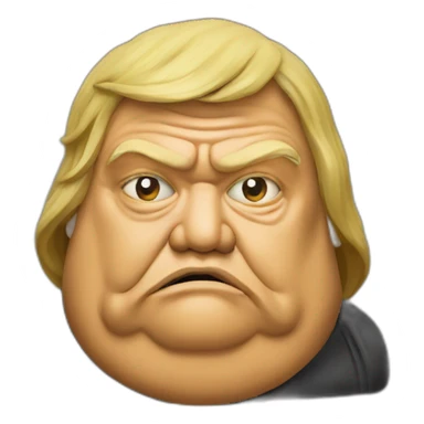trump as jabba the hutt sticker