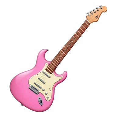 Guitar electric pink sticker