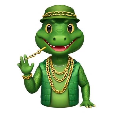 crocodile rapper ￼ sticker