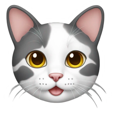 Three color cat sticker