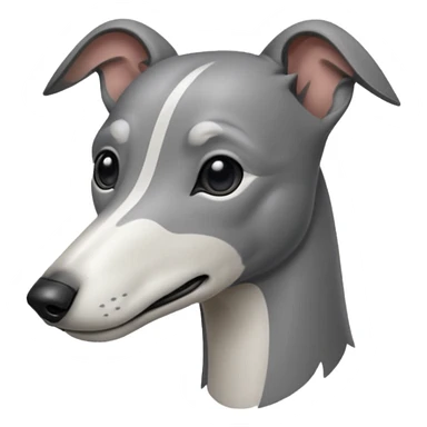 Greyhound front facing sticker