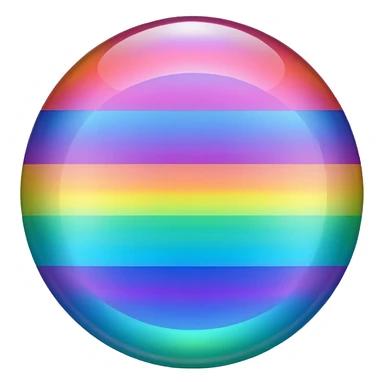rainbow color round cells sticker