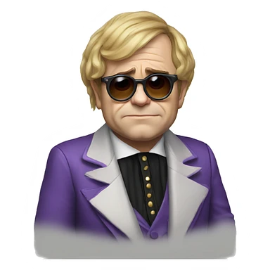 Elton John sad sticker
